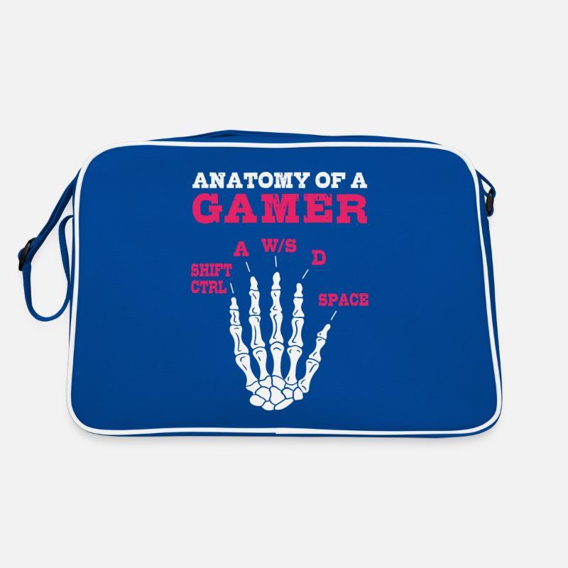 Anatomie eines Gamers Retro Tasche