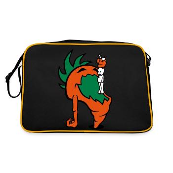 Hungry Carrot - Sac Retro - noir/or - Dos