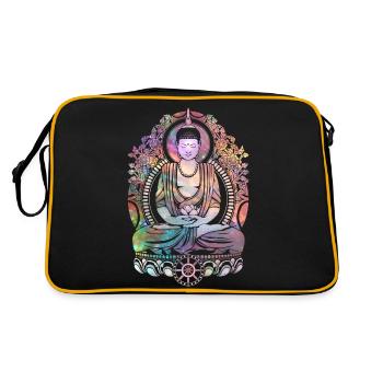 Cosmic Buddha - Retro Bag - black/gold - Back