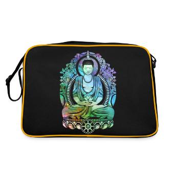 Cosmic Buddha - Cool - Retro Bag - black/gold - Back