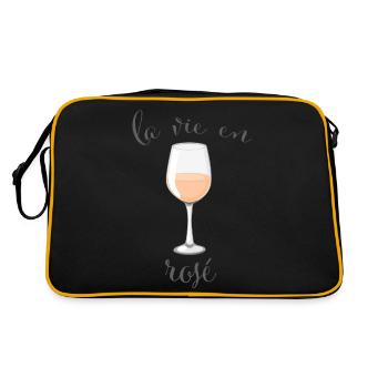 La vie en rosé - Sac Retro - noir/or - Dos