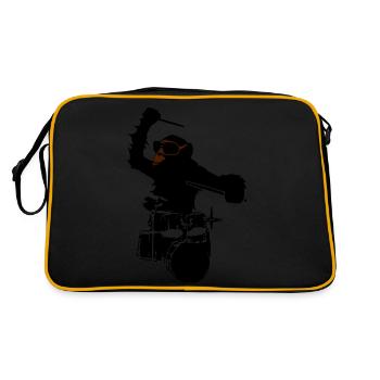 music monkey - Retro Bag - black/gold - Back
