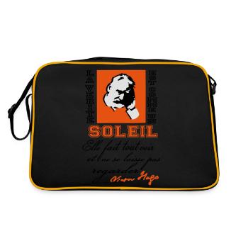 La Vérité soleil citation Victor Hugo - Sac Retro - noir/or - Dos