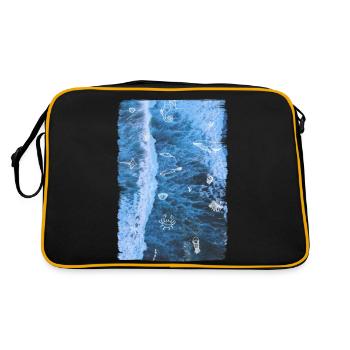 OCEAN - Retro Bag - black/gold - Back