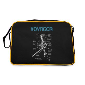 VOYAGEUR - Sac Retro - noir/or - Dos