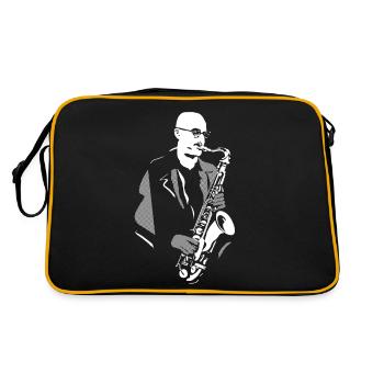 Design Michael Brecker - Retro Bag - black/gold - Back
