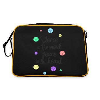 Peace - Retro Bag - black/gold - Back