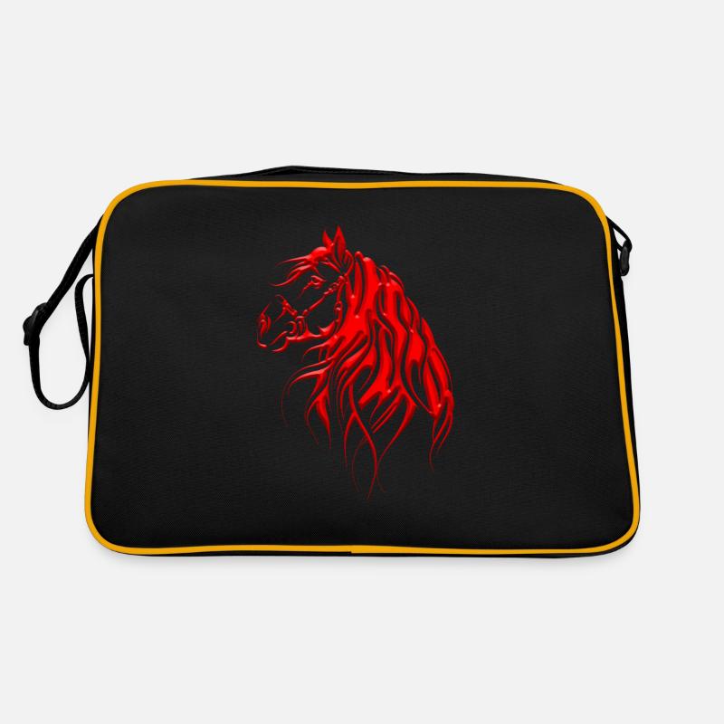 Pferd - Pferd - Renntier Retro Tasche