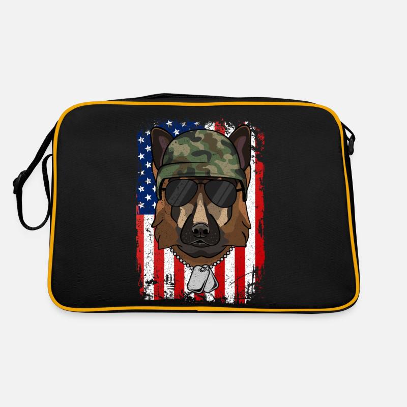 Deutscher Schäferhund Retro Tasche