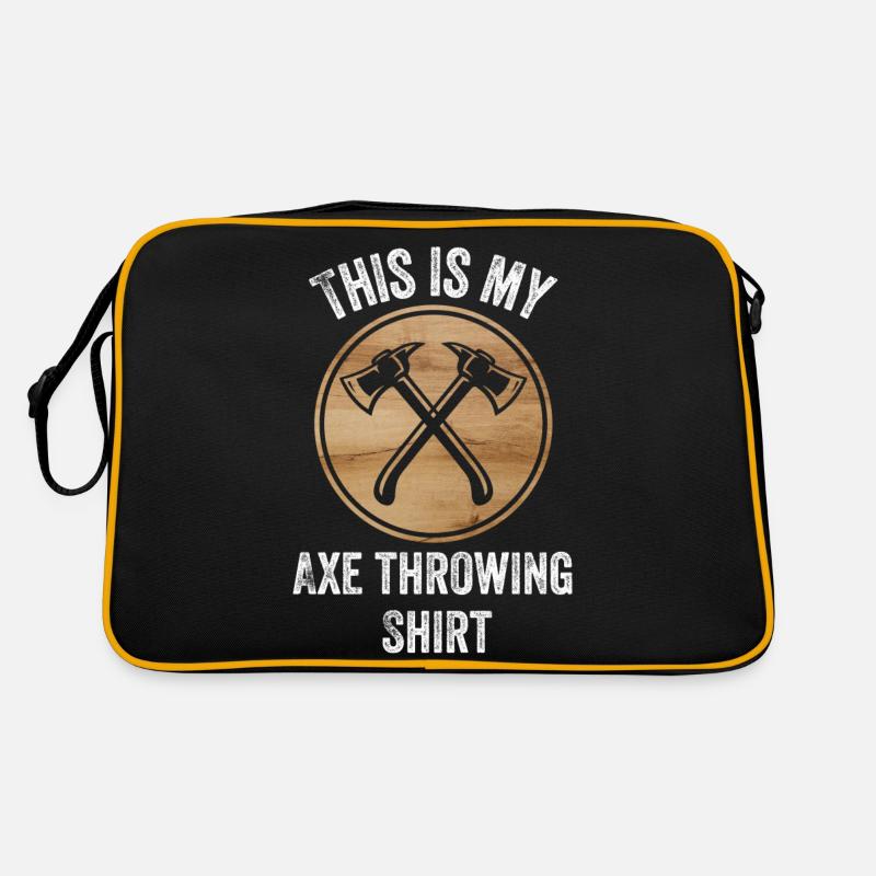 This is my axe throwing shirt Axt Werfer Shirt Retro Tasche