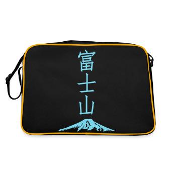 Mount Fuji. - Retro Bag - black/gold - Back