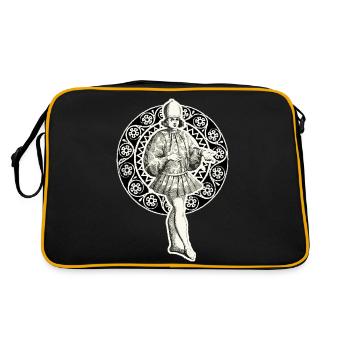 Noble vénitien dans des vêtements sophistiqués - Sac Retro - noir/or - Dos
