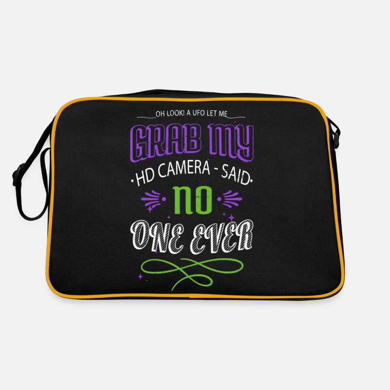 aliens geek present quote alien abduction joke Retro Bag