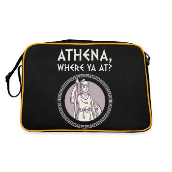 Antike Griechische Mythologie und Griechische - Retro Tasche - Schwarz/Gold - Hinten