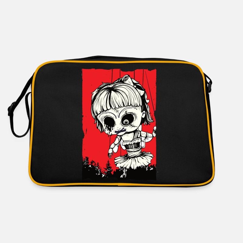 Doll over forest Retro Bag