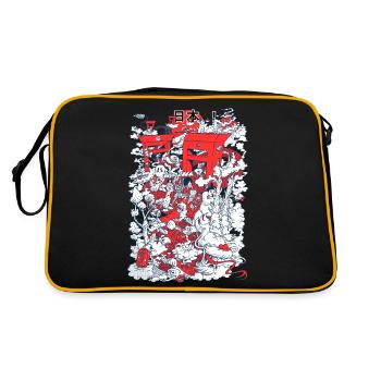 Japan! (2) - Retro Tasche - Schwarz/Gold - Hinten