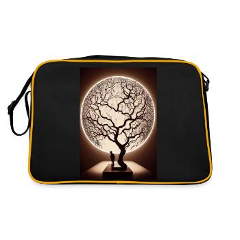 Weltenbaum World Tree Oil - Sac Retro - noir/or - Dos