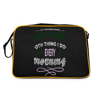 dayfathers day - Retro Bag - black/gold - Back