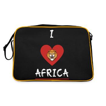 J’aime l’Afrique 1 - Sac Retro - noir/or - Dos