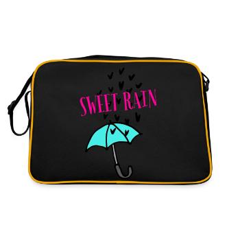 Pluie douce - Sac Retro - noir/or - Dos