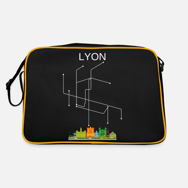 Lyon City - Sac Retro - noir/or
