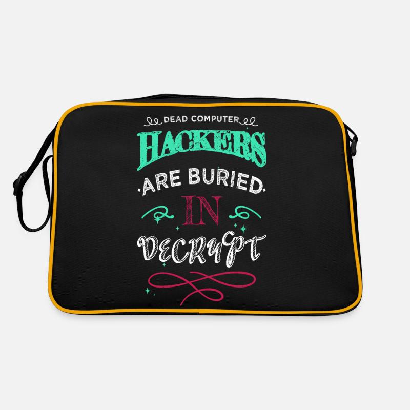 birthday present idea and free wifi hacker fans Retro Tasche