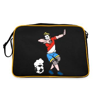 The masked footballer - Retro Bag - black/gold - Back