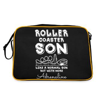 Roller Coaster Son - Retro Tasche - Schwarz/Gold - Hinten