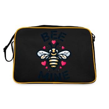 BEE MINE - Retro Bag - black/gold - Back
