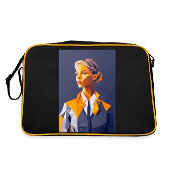Stewardess - Retro Bag - black/gold - Back