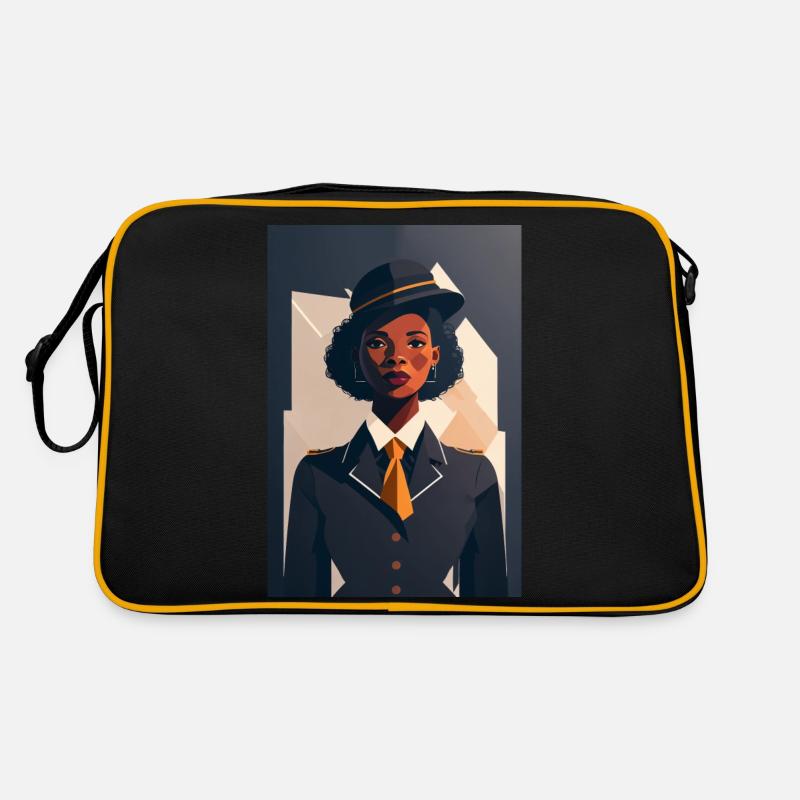 Flight Attendant 4 - Retro Bag - black/gold