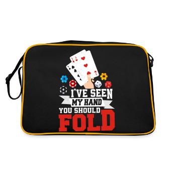 I've Seen My Hand You Should Fold Poker Player Gam - Retro Bag - black/gold - Back