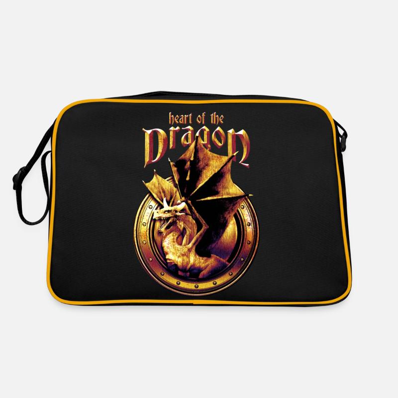 Herz des Drachen Retro Tasche