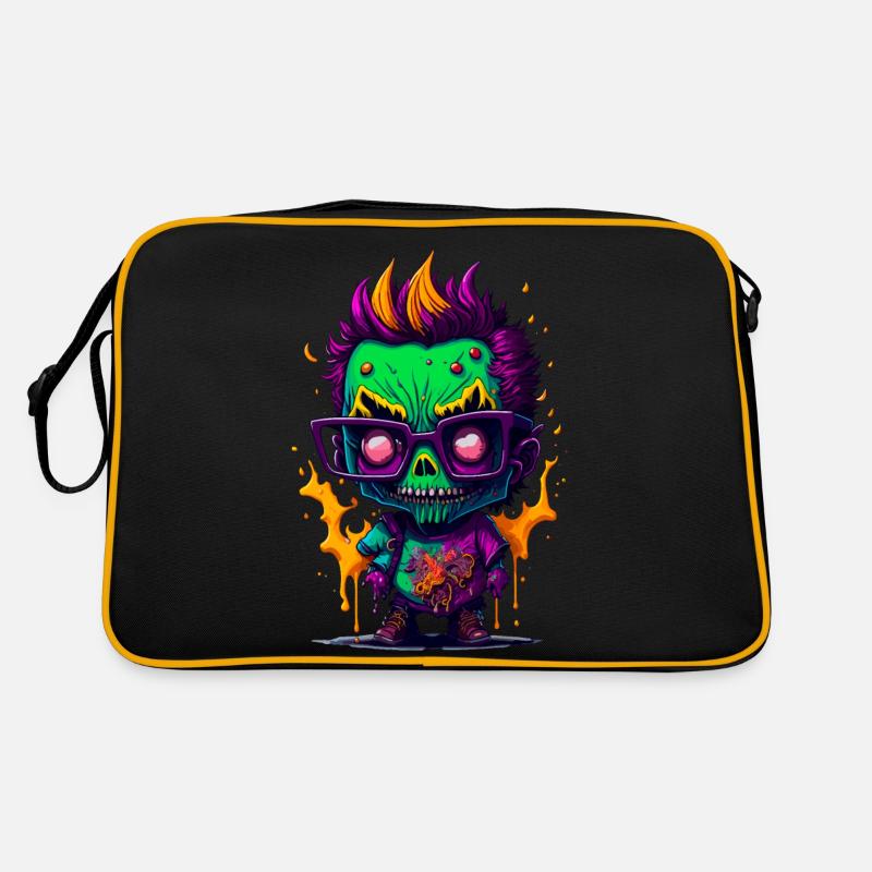 Zombie cool coloré Sac Retro