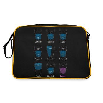 Tumbler - Retro Bag - black/gold - Back