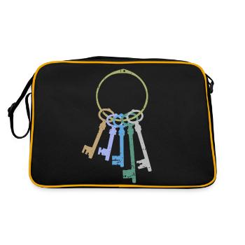 Bunch of keys - Retro Bag - black/gold - Back