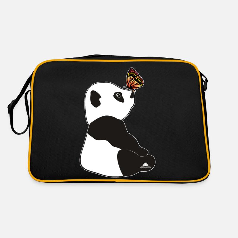Papillon panda Sac Retro