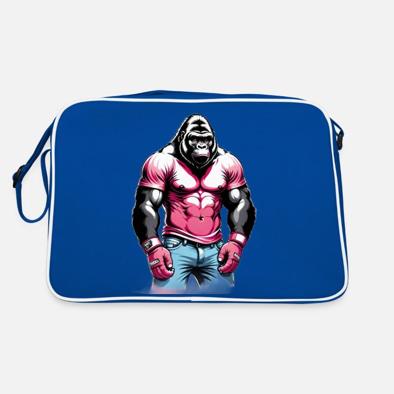 Gorilla Boxer Boxen Retro Tasche