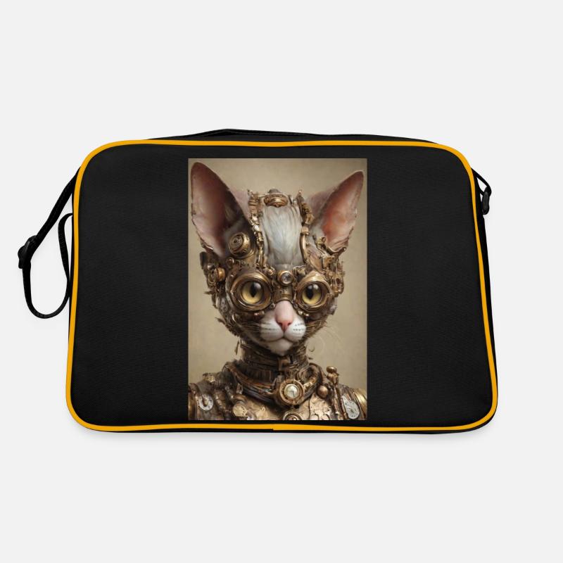 Cyber Punk Cat Sphinx Retro Bag
