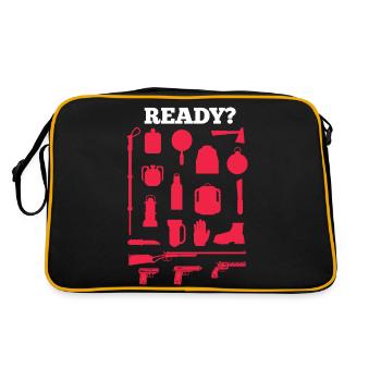 Planificateur de survie prêt à préparer Apocalypse Prepper - Sac Retro - noir/or - Dos