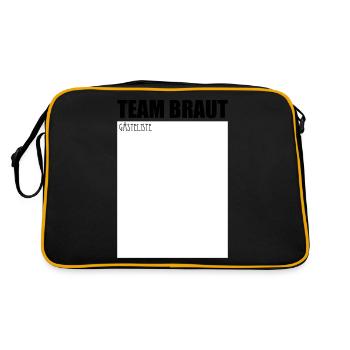 Guest List / Hen Party / Party - Retro Bag - black/gold - Back