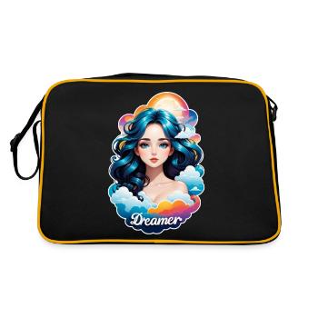 rêver - rêveur- rêveuse - rêve - rêverie - Sac Retro - noir/or - Dos