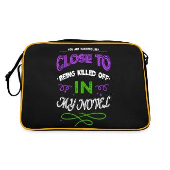 Birthday Writing Inspiration Geek Cool - Retro Bag - black/gold - Back