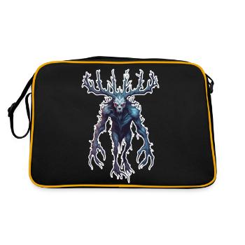 Wendigo / Evil Spirit / Possessive / Horror - Retro Bag - black/gold - Back
