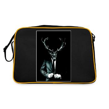 Deer Gentleman - Sac Retro - noir/or - Dos