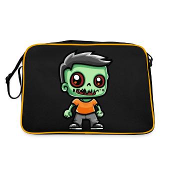 Zombie Halloween Effrayant - Sac Retro - noir/or - Dos