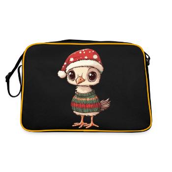 Bouquet Christmas - Retro Bag - black/gold - Back