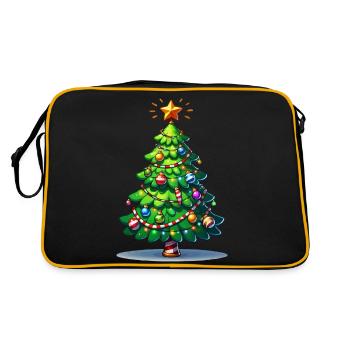Fir tree - Retro Bag - black/gold - Back