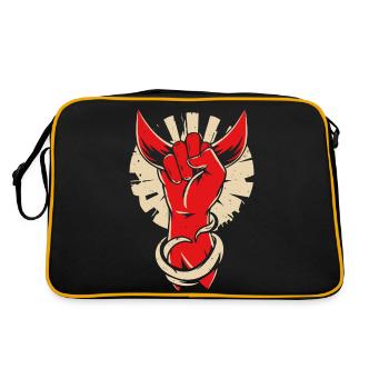 Main de cornes de diable - Sac Retro - noir/or - Dos