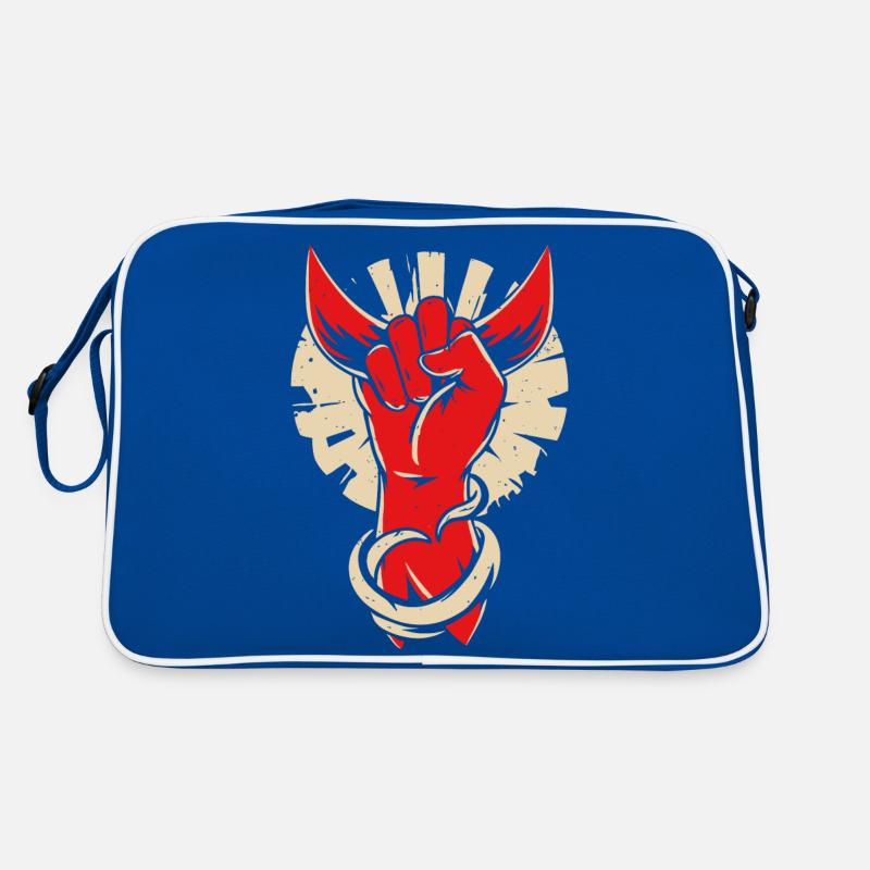 Devil horns hand Retro Bag